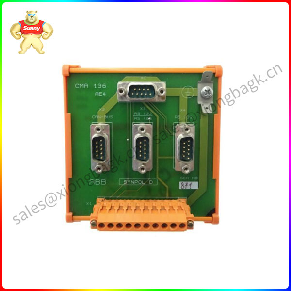 ABB CMA136 3DDE300416 Generator Relay Terminal Board CMA 136 ABB